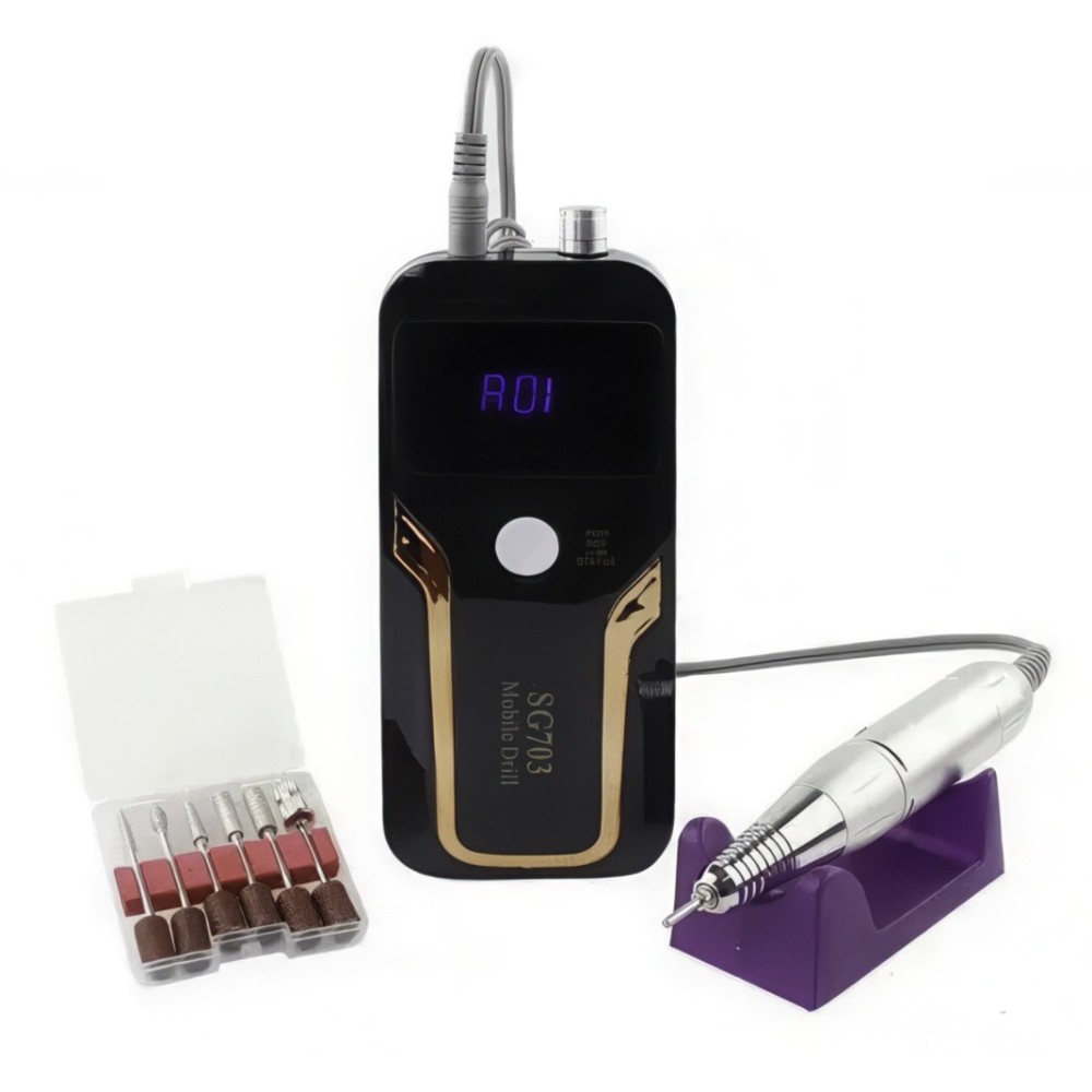 Taladro de uñas recargable SG-703 Cortador de uñas 35.000 Rotación / Min
