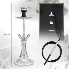 Incomplete Shisha Rannice 26 ", aço inoxidável, para viagens, tubo de água