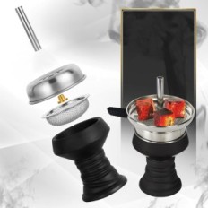 Rannice de Shisha incomplète 26 ", acier inoxydable, pour le voyage, tuyau d'eau