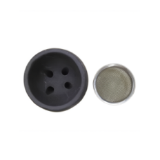 Acessórios de kit usados para tubo de água, tigela de barro para tubo, preto