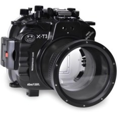 Seafrogs 40m υποβρύχια κατοικία για fujifilm x-t3 zoom 16-55mm μαύρο