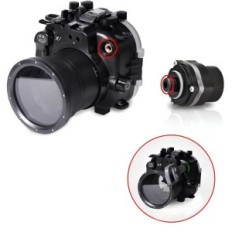 Seafrogs 40m onderwaterbehuizing voor FUJIFILM X-T3 Zoom 16-55mm zwart