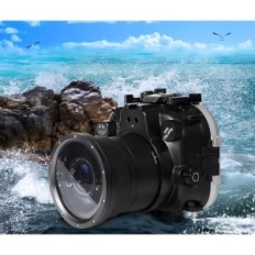 Seefrüchte 40m Unterwasserhäuter für Fujifilm X-T3 Zoom 16-55mm schwarz