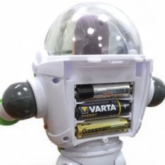 Ausstellung Figur Lightera Base mit einer 25-cm-Spielzeuggeschichte mit Kratzern