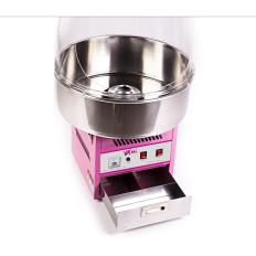 Cotton candy machine with protective cover 52cm