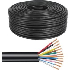 AOHEWEI Kabel 13-drát, 10 m, černá, pro přívěsy a nákladní automobily