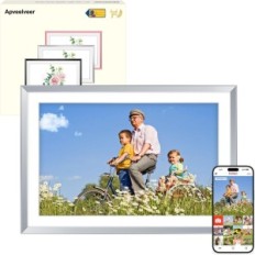 WiFi Apveelveer Ave-107 10.1 Digital Frame 10.1 "32 GB IPS, Frameo, Silver