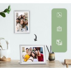 WIFI APVEELVEER AVE-107 10.1 Digitaal Frame 10.1 "32 GB IPS, Frameo, Silver