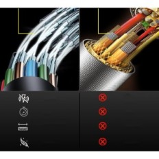 Fibre optique de câble HDMI usagé Atzebe 50m 4K @ 60Hz HDR Arc 18GBPS HDCP2.2