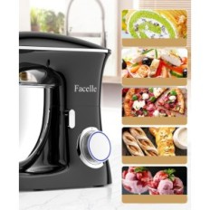 Sugadintas virtuvės robotas Facelle SM-1554 1500W 8L Juoda maišyklė su mechanine žala