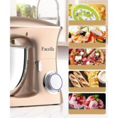 Kuhinja Robot Facelle SM-1554 1500W 8L Champagne Planetarna mješalica s velikom zdjelom i mnogim savjetima