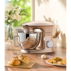 Damaged kitchen robot FACELLE SM-1554 1500W 8L Champagne Planetary mixer with a large bowl and many tips