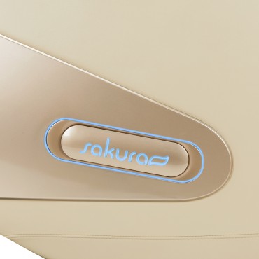 Fauteuil de massage Sakura Comfort Plus 806 beige — gros plan étiquette