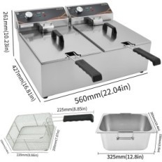 Dulnice DUM-20B 12L 2x3000 Friggitrice