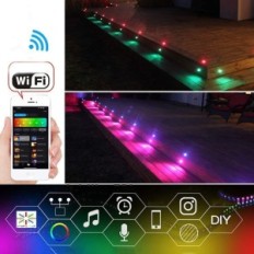 Vaurioitunut pakkaus lattiavalaisimet Geyuey Etusivu D31 WiFi RGBW 31 mm 30 kpl.