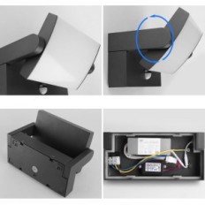 Beskadiget vægvæglampe Klighten 24W Motion Sensor 1500LM 3000K 2PCS.