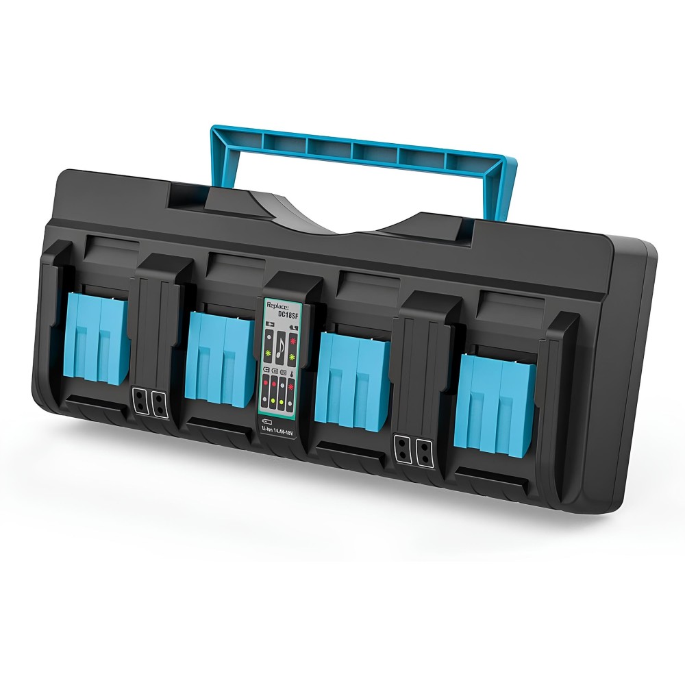 Chargeur Xnjtg-DC18SF 14,4V-18V 4 ports de remplacement pour Makita