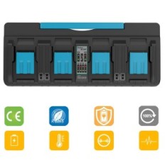 Laddare XNJTG-DC18SF 14,4V-18V 4 Portar Byte av Makita