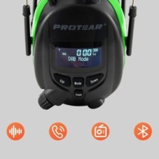 PROTEAR PROTEAR Bluetooth protection set 5.3 DAB + / FM rádió fény zöld