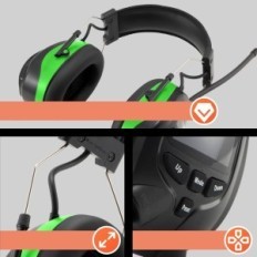 Set di protezione Bluetooth Bluetooth danneggiata 5.3 Radio DAB + / FM Verde chiaro