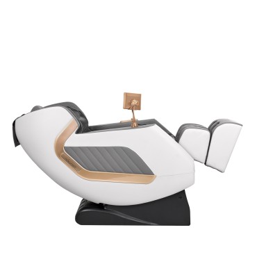 Sakura Classic 306 massagestol hvid grå — fra siden