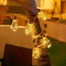 Solar Garland LED 10m kort Runny Vintage Christmas Lights Holdable