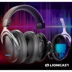 Damaged Headphones LionCast LX80 Wireless 80h Microphone Gaming PS5 PC