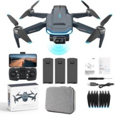 DRON PROFESSIONNEL GLETO GPS 4K avec appareil photo 60 minutes de vol automatiques