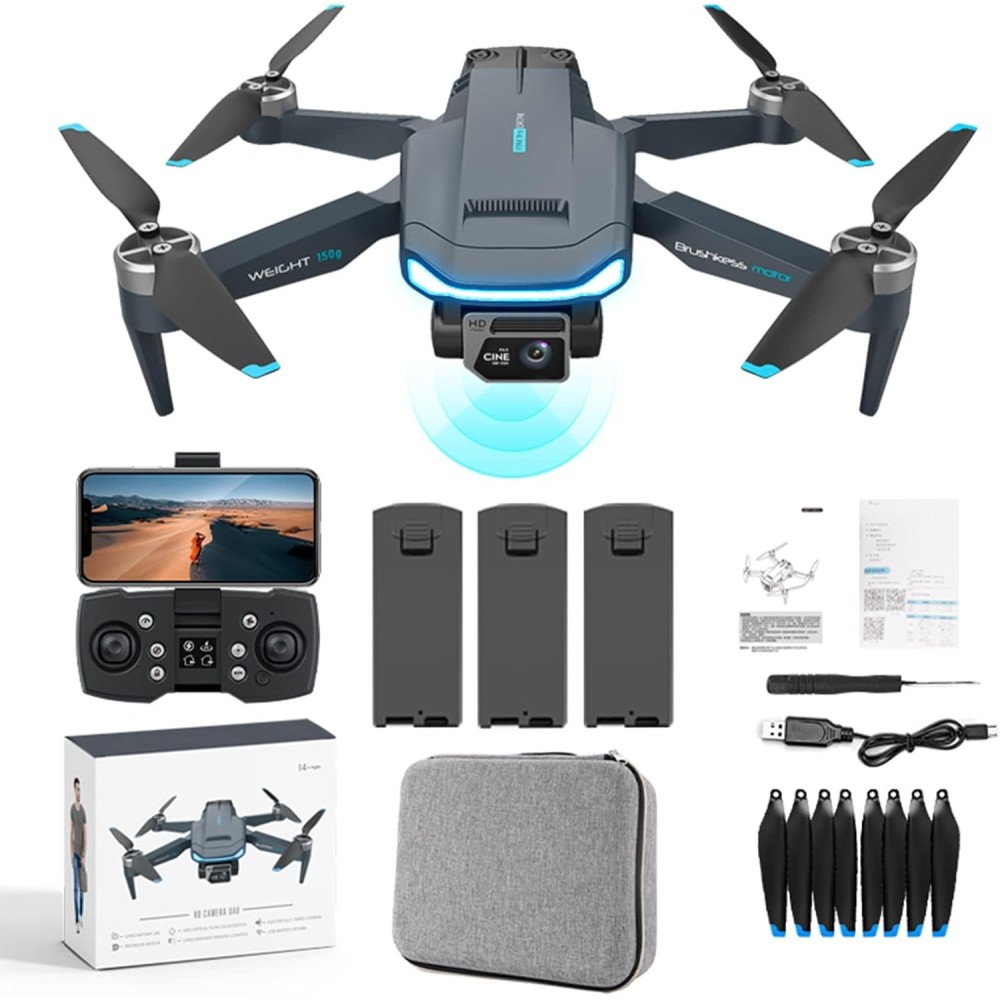 Profesjonell Dron Gleto GPS 4K med kamera 60 minutter Fly automatisk tilbake
