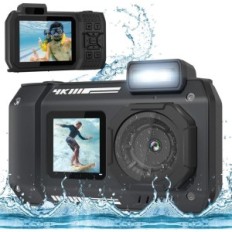 Piùximi Camera subacquea D50 4K 65 MP Camera da immersione impermeabile