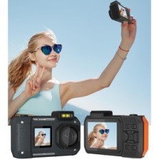 Plusximi Caméra sous-marine D50 4K 65 MP Caméra Imperméable Plongée