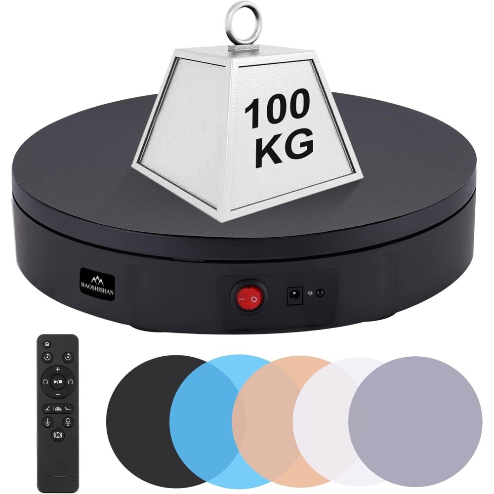 Brugte Baoshishan SC-100 roterende stativ, op til 100 kg, 360 °, 30 cm, sort