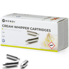 Siphon-patroner til pisket creme gas N2O 24 stk. - Hendi 588215