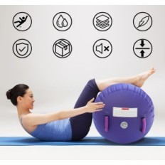 Aufblasbare PPXIA-Gymnastikwelle mit Yoga- und Trainingspumpe zu Hause