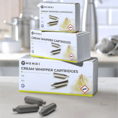 Siphon cartridges for whipped cream Gas N2O 24 pcs. - Hendi 588215