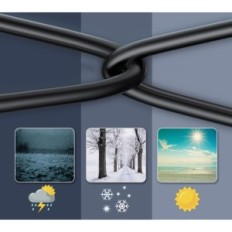 Ethernetový kábel 60M CAT 7 SFTP 10GBOP 600MHz pre LAN BLACK