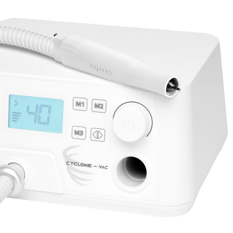 KIT: Máquina de Broca para Unhas Saeyang Marathon Cyclone-Vac para Podologia com Absorvedor + Unidade de — vista frontal