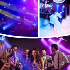 Reflektor DJ Betopper LM70s 7x8W RGBW, Akwynek Zamkowo / DMX, 2 kusy