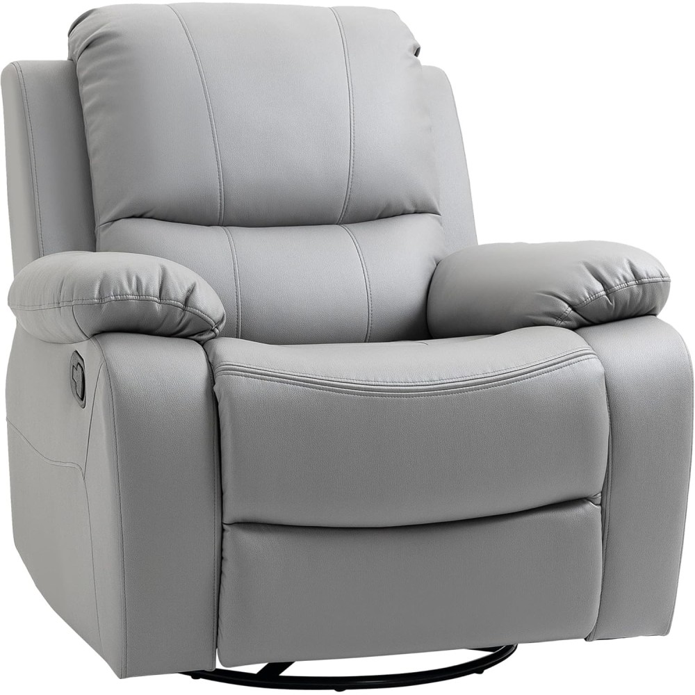 Udstilling homcom arm med afvigelse, fodstøtte, op til 150 kg, grå