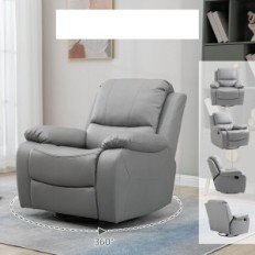 Esposizione Homcom braccio con deviazione, poggiapiedi, fino a 150 kg, grigio