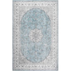 Tapis Caromio 160x230cm Bleu antidérapant imperméable