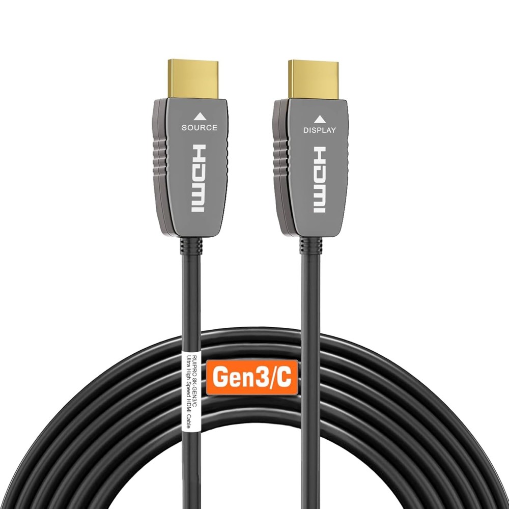 Optikai kábel HDMI RUIPRO 8K CL2 2.1 48Gbps 7,6 m optikai kábel Ultra HD képátvitelhez