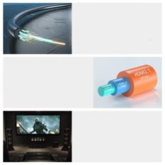 Câble HDMI de fibre optique Ruipro 8K CL2 2.1 Câble optique 7,6 M pour la transmission d'image ultra HD