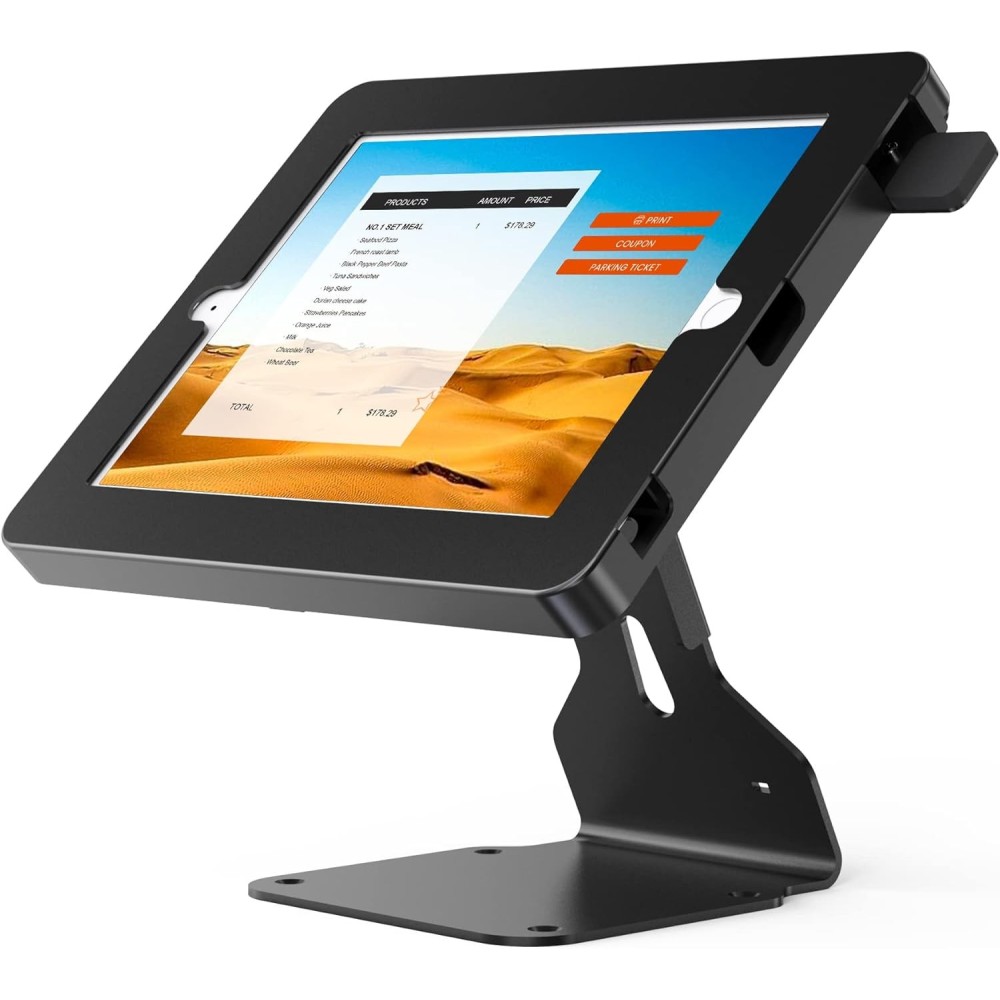 POS-stand voor tablet die compatibel is met IPAD 10.2 "GEN 7 8 9, ROTARY, GESLOTEN