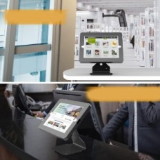 POS stojalo za tabličnega računalnika z iPad 10.2 "GEN 7 8 9, Rotary, zaprti