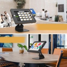 Pos seisoo tablettia varten, joka on yhteensopiva iPad 10.2: n kanssa "Gen 7 8 9, pyörivä, suljettu