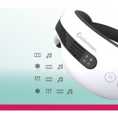 Adamson A80 Oogmassager met Bluetooth-muziek 4-modi voor zwelling
