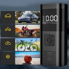 Hordozható autópumpa VC -027 12V 6000mAh, teljesítménybank