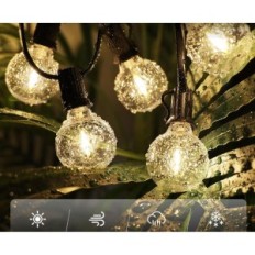 Yuucio LED String Lights, G40, 75 + 2 plastikpærer, 45 meter