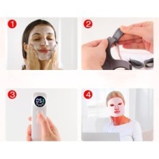 Utstillingslampe Fjerner maske med 4 farger LED-terapi